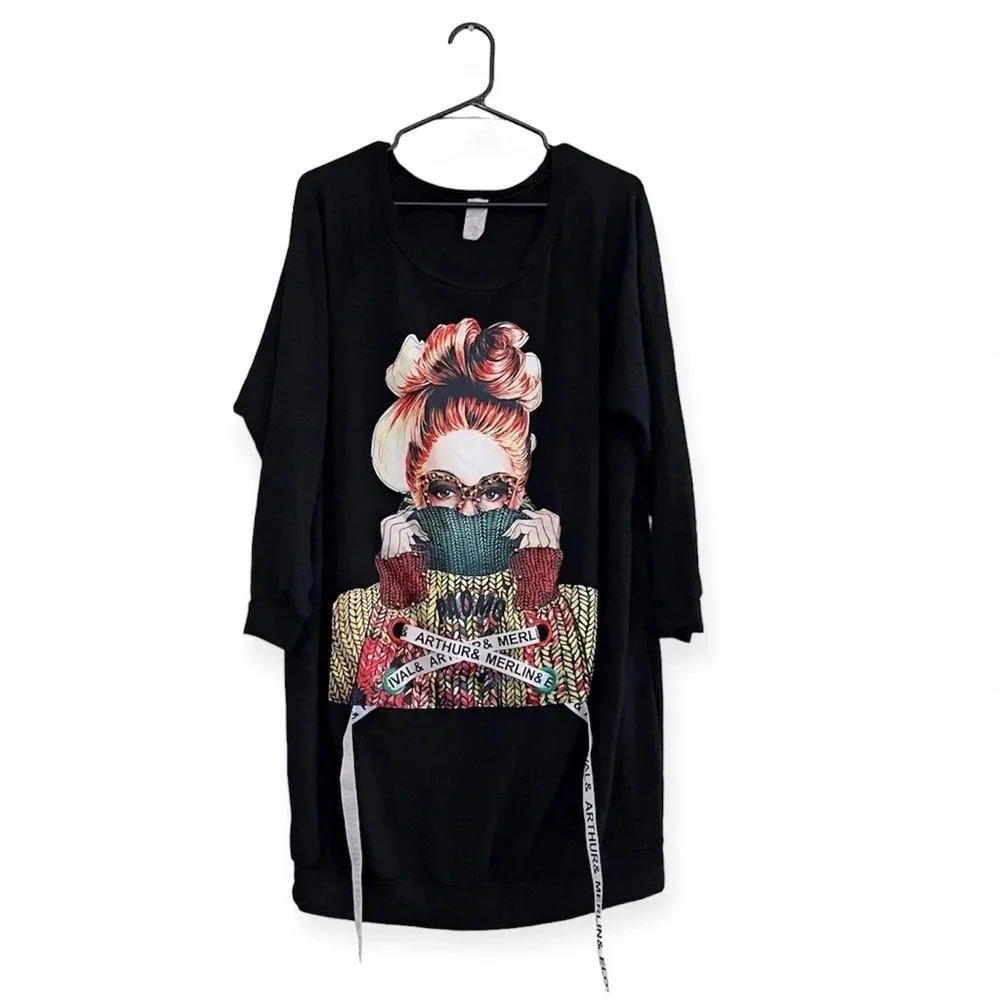 (sold)Arthur & Merlin 3d textured dress plus size 2x art stylish spring festival